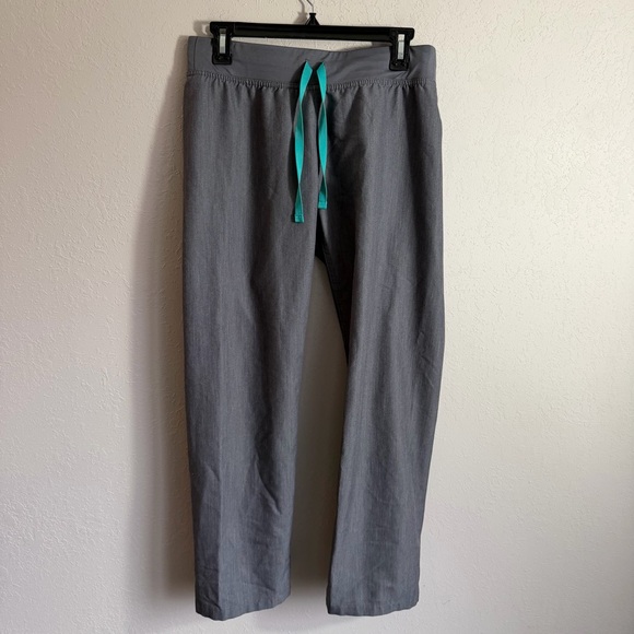 Figs Pants - FIGS Livingston Basic Technical Collection Gray Straight Leg Scrub Pants Women S